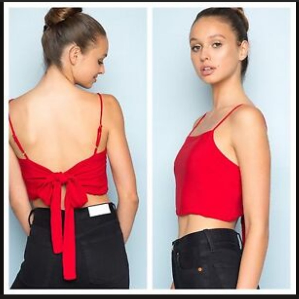 Brandy Melville Red Kimberly Tank